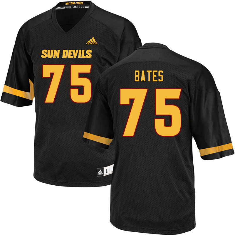Men #75 Alijah Bates Arizona State Sun Devils College Football Jerseys Sale-Black